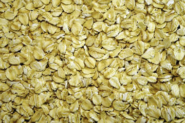 Natural background food oatmeal, closeup