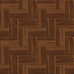 Wood parquet floor background. Seamless pattern.