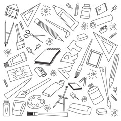Doodle vector set of art