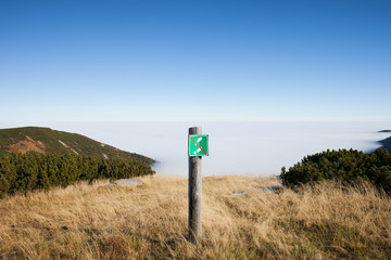 No Entry Warning Sign on Mountain Meadow