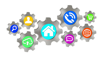 Cogwheel icon illustration