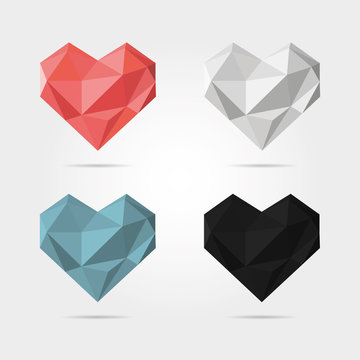 Polygonal Hearts in Vector