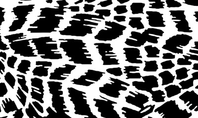 Black and white animal skin texture