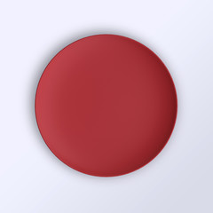 Empty plate. Isolated on white background. View from above.