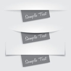 Paper Cut and Paper Note : Vector Illustration