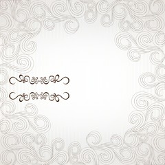 vintage light background from curle pattern