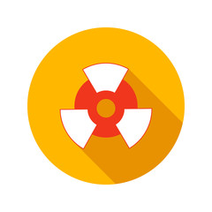 Nuclear power flat icon