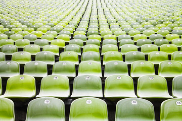 Naklejka premium Sitzplatzangbot im Fussballstadion