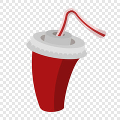 Cola or soda cartoon sign