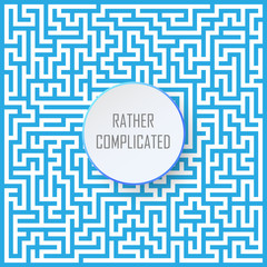 hard and complicated way conceptual business illustration