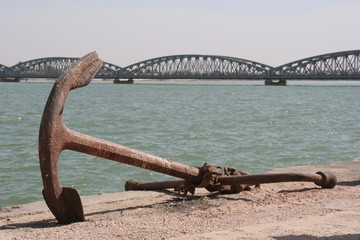 Fototapeta premium Quai à Saint Louis
