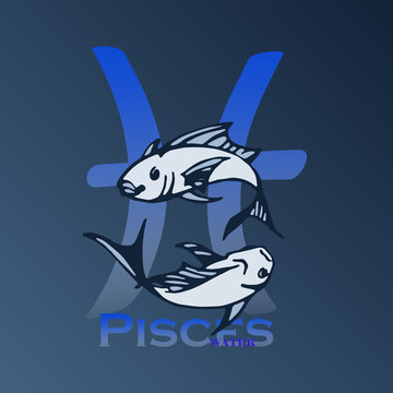Sign of the zodiac - Pisces.