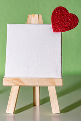 Freie Leinwand mit Herz