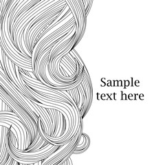 Hair outlined background