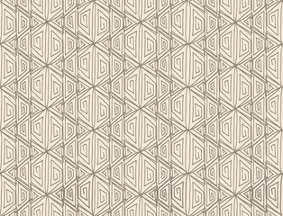 Abstract seamless pattern. Geometric texture. Floral swirl oriental ornament