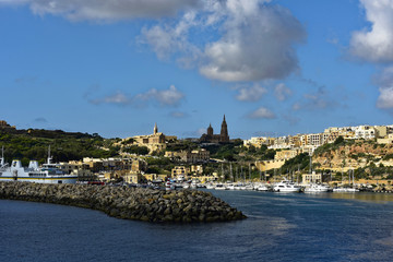 Malta - Hafeneinfahrt Mgarr Gozo