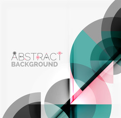 Obraz premium Geometric design abstract background - circles