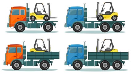 Road trucks, Vector