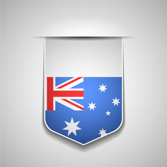 Australia flag shield sign