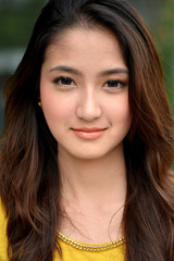 Young Beautiful Asian Woman Smiling