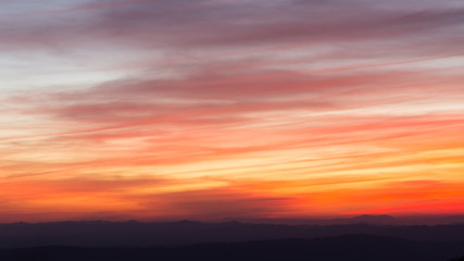 Twilight sky and Mountain background