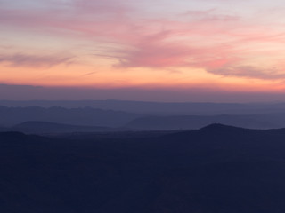 Twilight sky and Mountain background