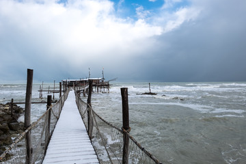 Fototapeta premium The coast of the Trabocchi