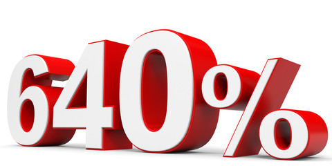 Discount 640 percent off.