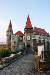 Fototapeta na wymiar Famous Hunyadi castle in Romania
