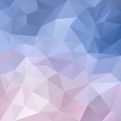 Fototapeta na wymiar vector polygon background with irregular tessellation pattern - triangular geometric design in pastel icy color - blue, violet, purple