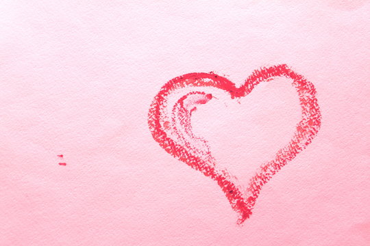 Abstract heart on a pink sheet of paper. Background Valentines Day. Valentines day ideas. Valentines day cards.