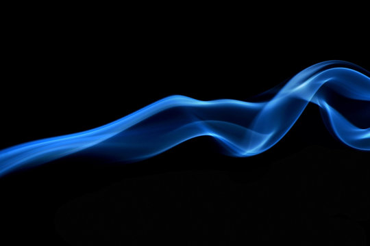 Abstract smoke on black backgrounds