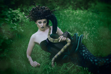 Medusa with snake