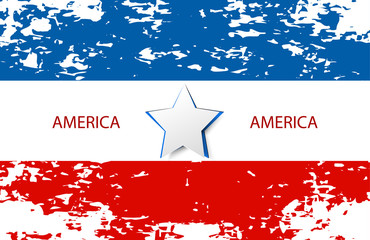 USA star flag design elements vector
