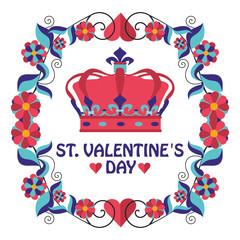 greeting frame Valentine s day