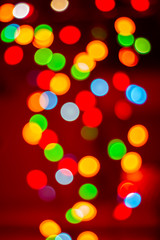 bokeh bulbs on Christmas night.