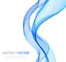 Abstract colorful background with wave, vector