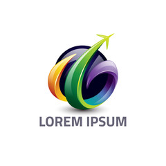 Beautiful Travel and Tour Logo