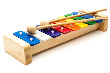 Xylofon aus Holz Bunt