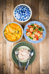 rice with food  , Thailand food
