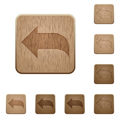 Reply wooden buttons