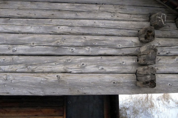 Timber wall and door