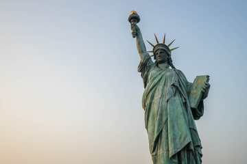 Fototapeta na wymiar Statue of Liberty at Odaiba Tokyo