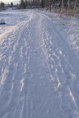 Snow path