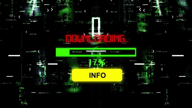 Progress bar download info