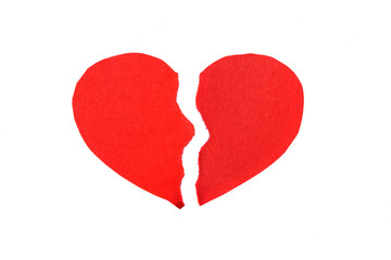 Crumpled paper heart
