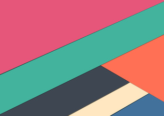 Vector abstract colorful background. modern material design.flat color