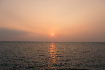 Sunrise on the sea