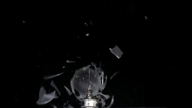 Explosion d'une ampoule