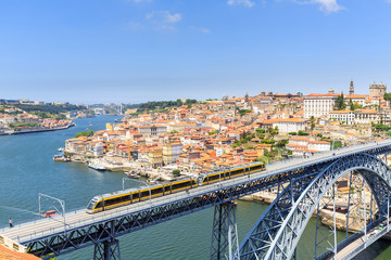 Porto, view of the city and Douro's river.